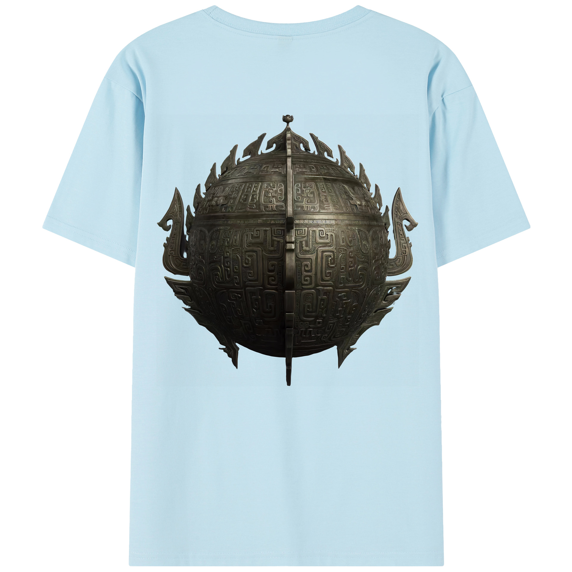 （画像用） Ne Zha 2 ナタ 魔童の大暴れ 綿100％半袖Tシャツ（背面プリント）